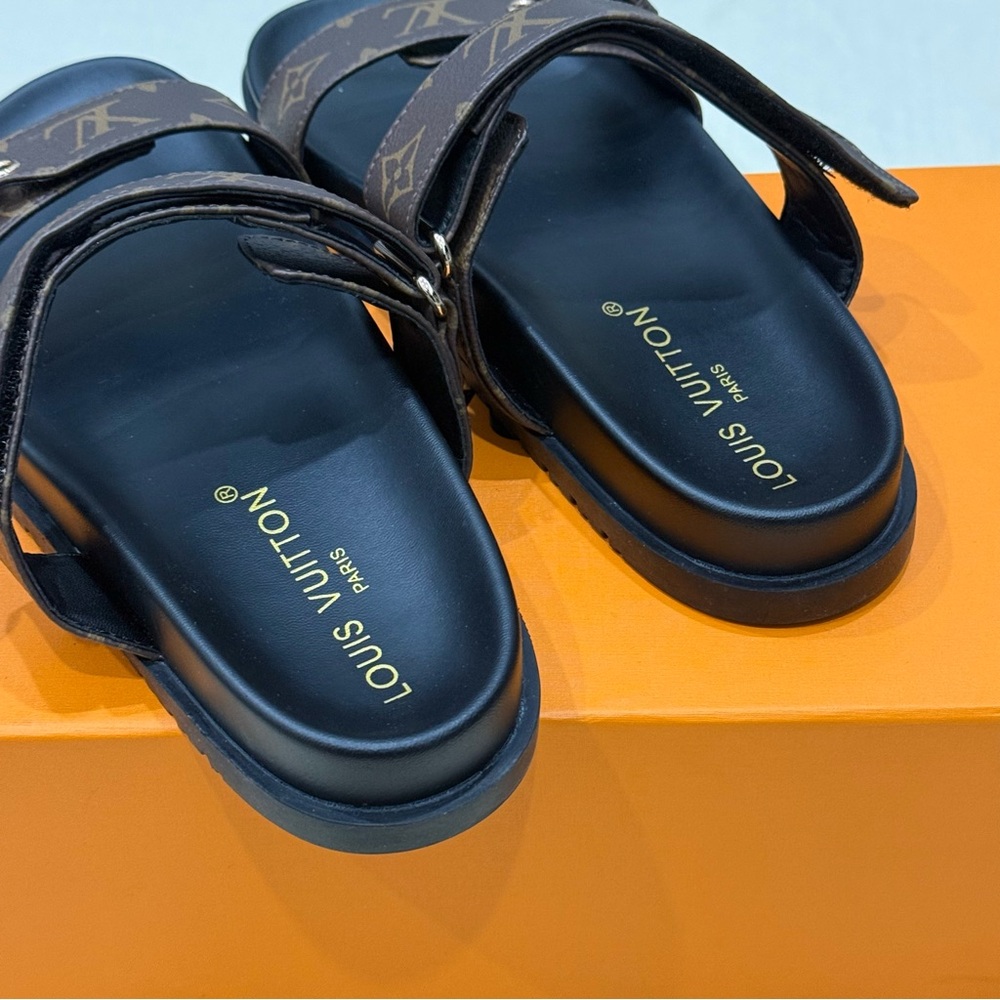 Louis Vuitton Women's Brown Sandals - Picture 2 of 5
